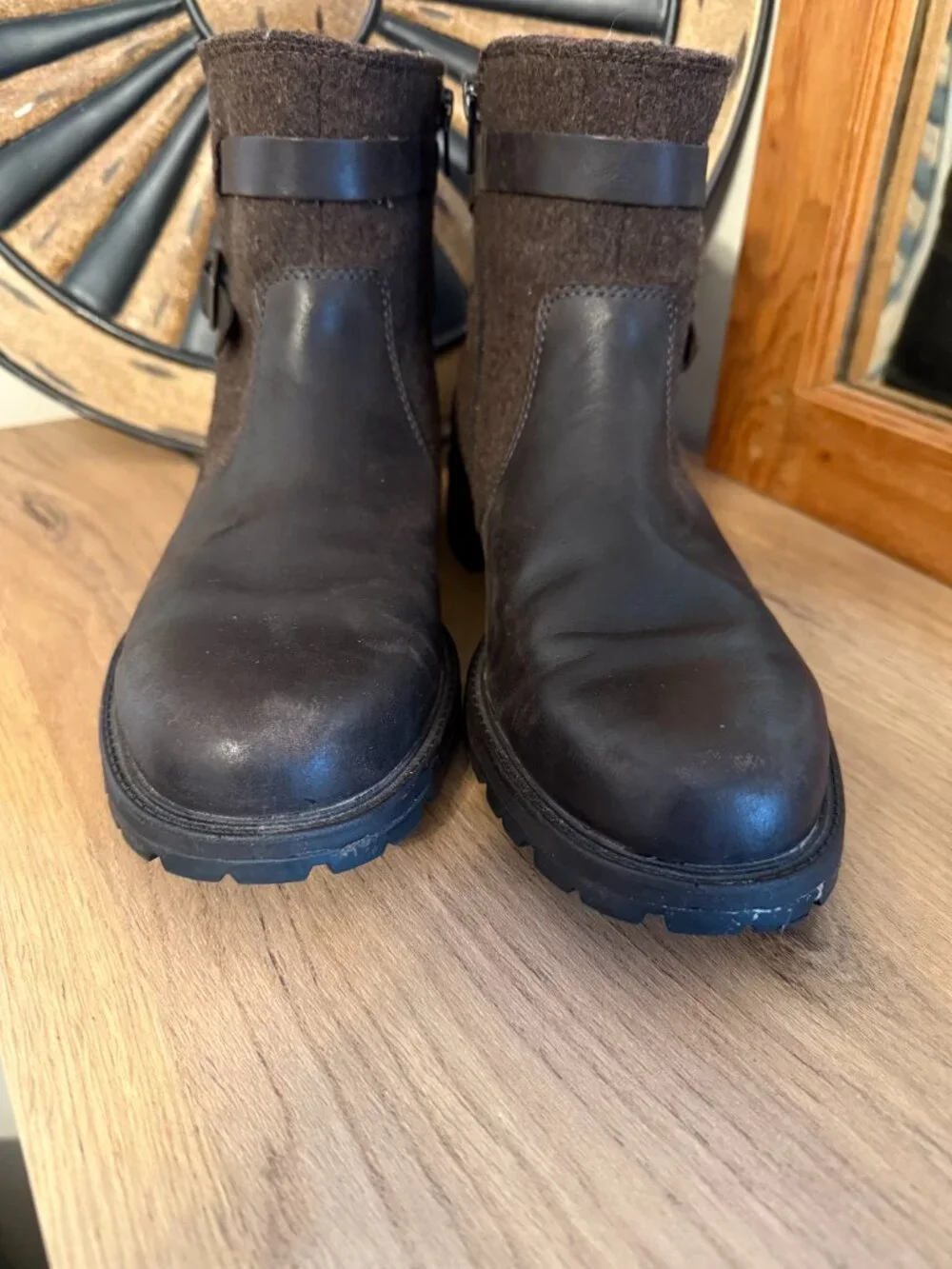 Merrell Legacy Buckle Waterproof Brown Ankle Boots - Size 10USA